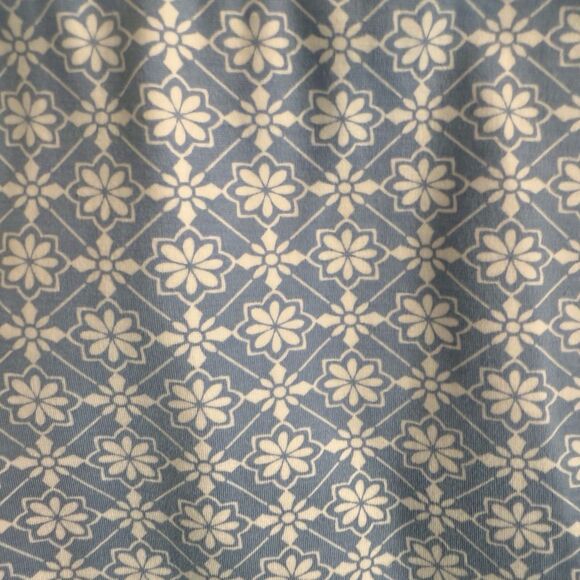 Draper James Honeycomb Floral Persley Ponte Dress Medium Blue and‎ White - Picture 13 of 16